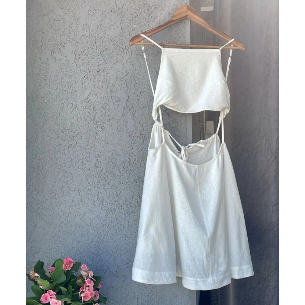 Free People Free Est Cut Out Mini Dress Sleeveless S